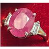 Image 2 : $300, SILVER(3.2g), RUBY (4ct)RING, size , appraised/retail value $300, ring resizeable for $50