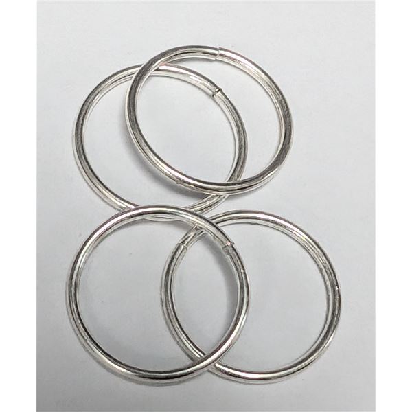$50, SILVER HOOP EARRING , appraised/retail value $50