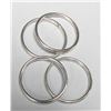 Image 1 : $50, SILVER HOOP EARRING , appraised/retail value $50