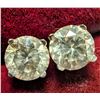 Image 1 : $5540, 14K(0.88g), NATURAL DIAMOND (1.46ct)EARRING, appraised/retail value $5540