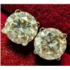 Image 3 : $5540, 14K(0.88g), NATURAL DIAMOND (1.46ct)EARRING, appraised/retail value $5540