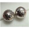 Image 1 : $40, SILVER BALL EARRING, appraised/retail value $40
