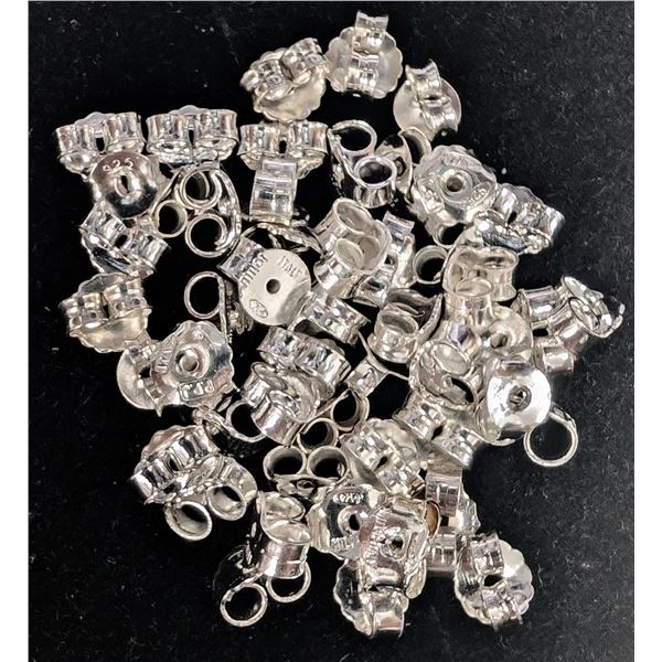 $100, SILVER(7g), EARRING BACKS, appraised/retail value $100