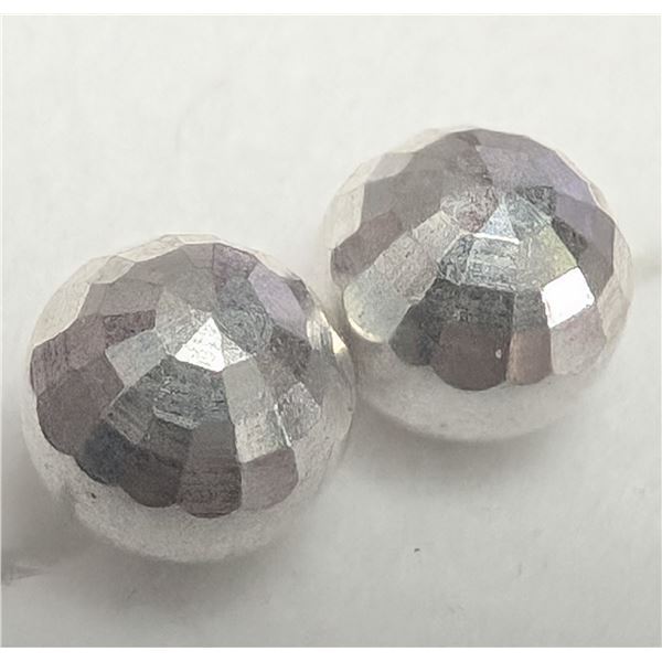 $40, SILVER BALL EARRING, appraised/retail value $40