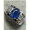 Image 2 : $360, SILVER(6.53g), SAPPHIRE (3ct)RING, size , appraised/retail value $360, ring resizeable for $50