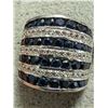 Image 2 : $150, SILVER(9.45g), SAPPHIRERING, size , appraised/retail value $150, ring resizeable for $50