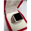 Image 4 : $160, SILVER(13g), BLACK ONYX RING, size , appraised/retail value $160, ring resizeable for $50