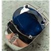 Image 2 : $400, SILVER(6.8g), SAPPHIRE (4.15ct)RING, size , appraised/retail value $400, ring resizeable for $