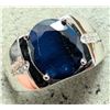 Image 3 : $400, SILVER(6.8g), SAPPHIRE (4.15ct)RING, size , appraised/retail value $400, ring resizeable for $