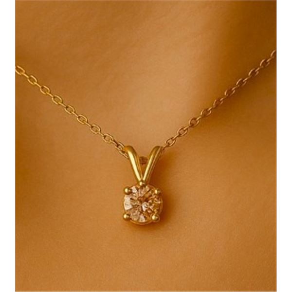 $350, 14K(0.2g), LAB PINK DIAMOND (0.03ct) PENDANT, appraised/retail value $350