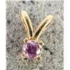 Image 4 : $350, 14K(0.2g), LAB PINK DIAMOND (0.03ct) PENDANT, appraised/retail value $350