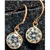 Image 2 : 10K(0.6g), MOISSANITE (1.6ct) EARRING , appraised/retail value $900