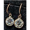 Image 3 : 10K(0.6g), MOISSANITE (1.6ct) EARRING , appraised/retail value $900