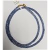 Image 2 : 10K(9.3g), TANZANITE (43ct)NECKLACE 16", appraised/retail value $1125