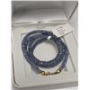 Image 6 : 10K(9.3g), TANZANITE (43ct)NECKLACE 16", appraised/retail value $1125