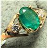 Image 4 : $1250, 10K(1.27g), EMERALD (0.4ct), DIAMOND (0.04ct) RING, appraised/retail value $1250