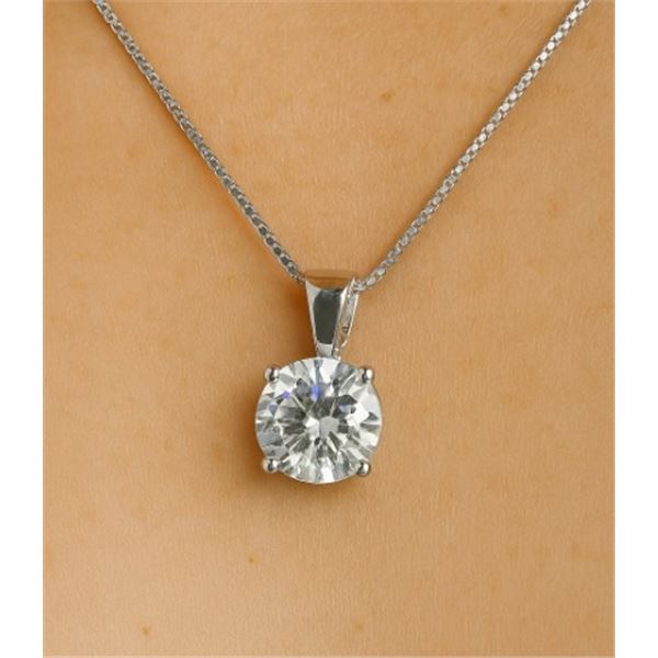 $1200, 14K(1.3g), MOISSANITE (1.8ct) PENDANT, appraised/retail value $1200