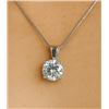 Image 1 : 14K(1.3g), MOISSANITE (1.8ct) PENDANT, appraised/retail value $1200
