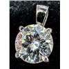 Image 4 : 14K(1.3g), MOISSANITE (1.8ct) PENDANT, appraised/retail value $1200