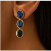 Image 1 : $1325, 10K(1.01g), SAPPHIRE (2.5ct) EARRING , appraised/retail value $1325
