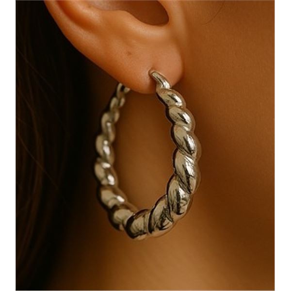 $110, SILVER(7.36g), VINTAGE EARRING , appraised/retail value $110