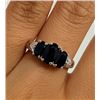 Image 1 : $200, SILVER SAPPHIRE (1.5ct) RING, appraised/retail value $200