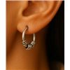 Image 1 : $30, SILVER MINI HOOP EARRING , appraised/retail value $30