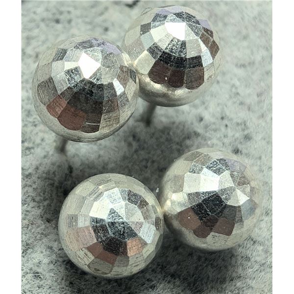 $60, SILVER 2 PARIS BALL EARRING , appraised/retail value $60