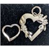 Image 2 : $40, SILVER 2 HEART PENDANT, appraised/retail value $40