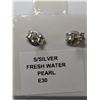 Image 4 : $80, SILVER FRESH WATER PEARL EARRING , appraised/retail value $80