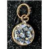 Image 4 : 10K MOISSIANITE (0.8ct) PENDANT, appraised/retail value $400