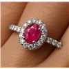 Image 1 : $160, SILVER RUBY AND CZ RING, appraised/retail value $160