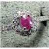 Image 3 : $160, SILVER RUBY AND CZ RING, appraised/retail value $160