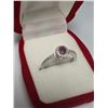 Image 5 : $160, SILVER RUBY AND CZ RING, appraised/retail value $160