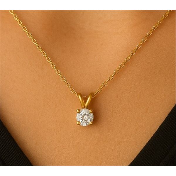 $300, 14K LAB DIAMOND (0.05ct) PENDANT, appraised/retail value $300