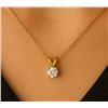 Image 1 : $300, 14K LAB DIAMOND (0.05ct) PENDANT, appraised/retail value $300