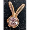 Image 3 : $300, 14K LAB DIAMOND (0.05ct) PENDANT, appraised/retail value $300