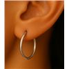Image 1 : $40, SILVER 2 SMALL HOOP EARRING , appraised/retail value $40