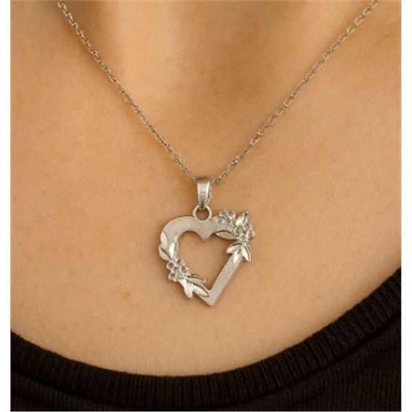 $30, SILVER HEART PENDANT, appraised/retail value $30