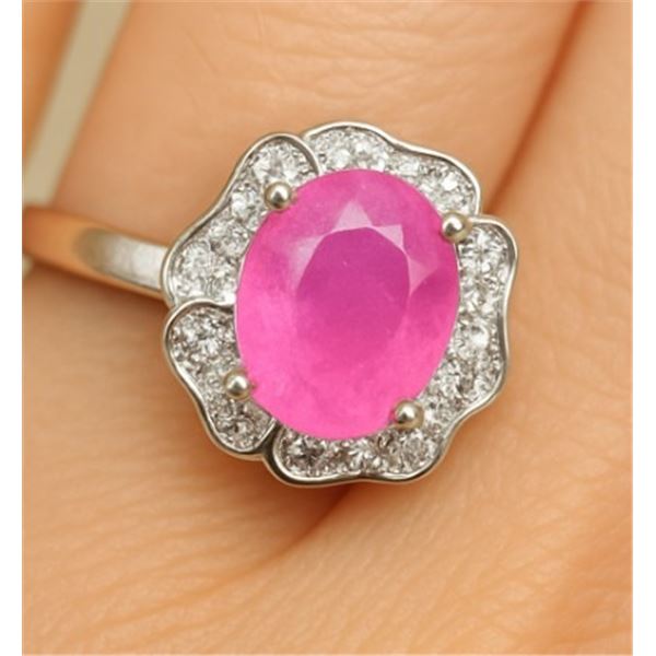$240, SILVERRUBY (1.5ct) RING, appraised/retail value $240