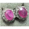 Image 2 : $280, SILVERRUBY (3ct) EARRING , appraised/retail value $280