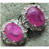 Image 4 : $280, SILVERRUBY (3ct) EARRING , appraised/retail value $280