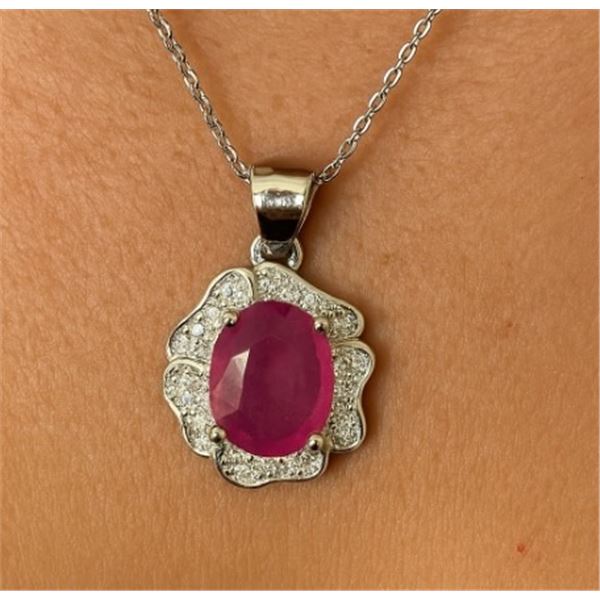 $200, SILVERRUBY (1.5ct) PENDANT, appraised/retail value $200