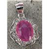 Image 2 : SILVERRUBY (1.5ct) PENDANT, appraised/retail value $200