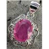 Image 4 : SILVERRUBY (1.5ct) PENDANT, appraised/retail value $200