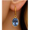 Image 1 : 14K(0.65g), TANZANITE (1.8ct) EARRING , appraised/retail value $700