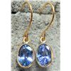Image 2 : 14K(0.65g), TANZANITE (1.8ct) EARRING , appraised/retail value $700