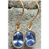 Image 3 : 14K(0.65g), TANZANITE (1.8ct) EARRING , appraised/retail value $700