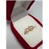Image 5 : $240, 14K PEARL, LAB DIAMOND (0.03ct) EARRING , appraised/retail value $240