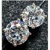 Image 4 : $2375, 14K(1.08g), LAB DIAMOND (1.85ct) EARRING, appraised/retail value $2375